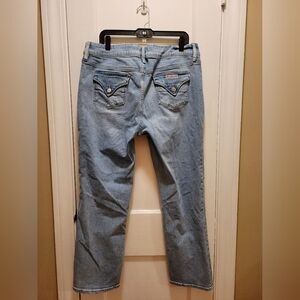 Hudson Lightwash Denim High Rise Straight Leg Jeans Women's Size 16